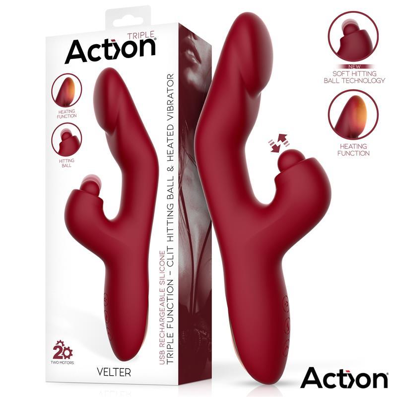 Action Velter rabbit vibrator s funkcijom grijanja - EROTIC - Sex Shop