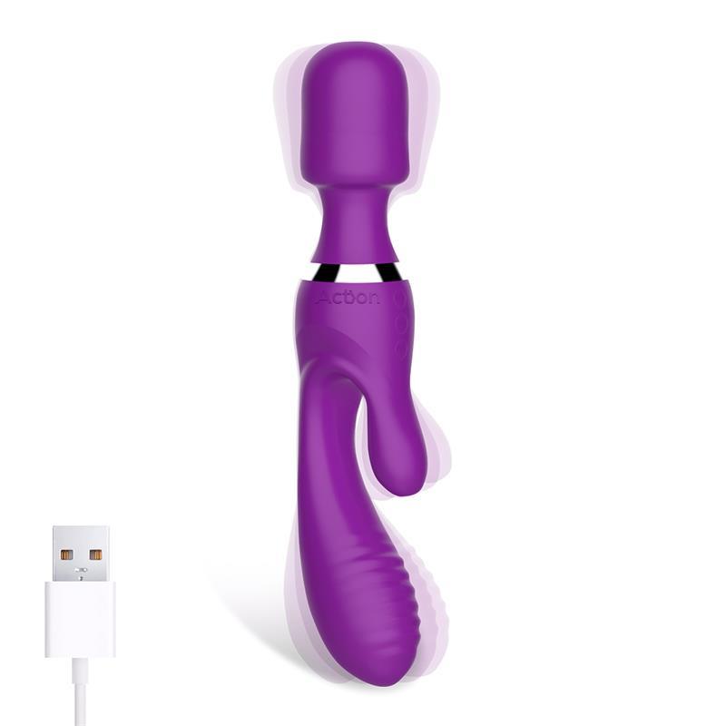 Action No.Fifteen Wand and Rabbit Double Function Vibrator - EROTIC - Sex Shop