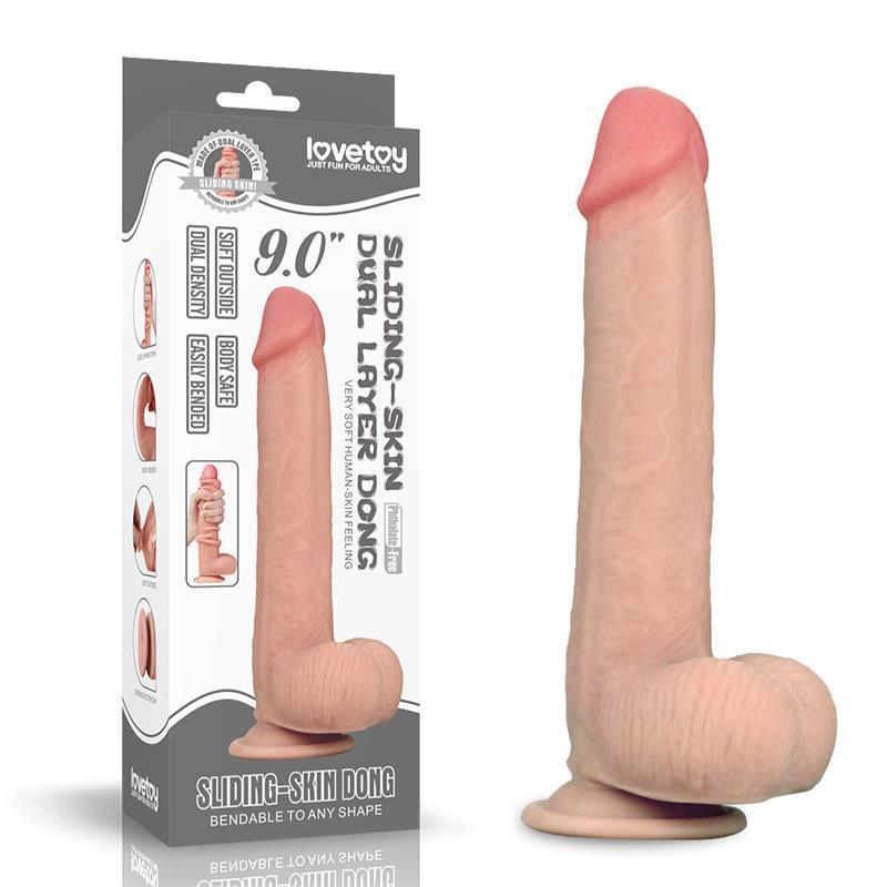 Lovetoy Sliding Skin dildo 23cm - EROTIC - Sex Shop