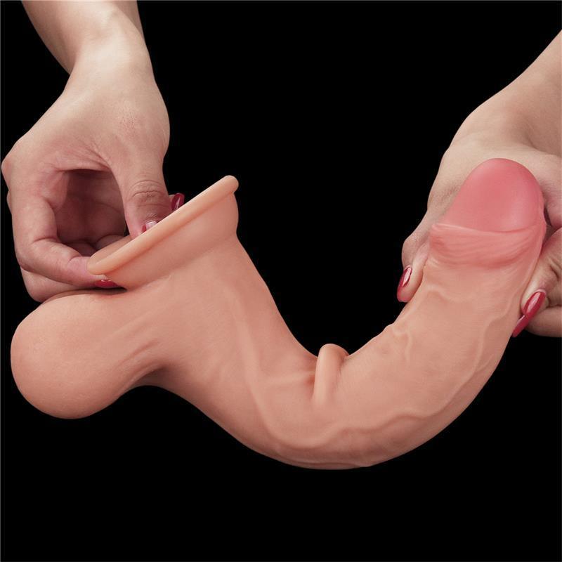 Lovetoy Sliding Skin dildo s cijelim testisima 24,5cm - EROTIC - Sex Shop